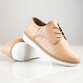 SHELOVET Scarpe marroni con stampa serpente marrone 1