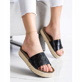 SHELOVET Pantofole Sulla Piattaforma nero 2