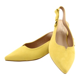 Filippo Décolleté Gialle Con Tacco Aperto FIILI PPO DP2092/21 YL d'oro 5