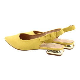 Filippo Décolleté Gialle Con Tacco Aperto FIILI PPO DP2092/21 YL d'oro 7