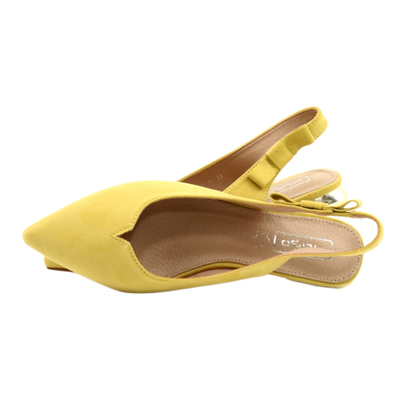 Filippo Décolleté Gialle Con Tacco Aperto FIILI PPO DP2092/21 YL d'oro 6
