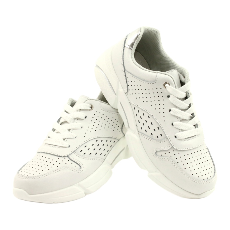 Scarpe Sportive in Pelle da Donna Bianche FILIPPO DP2156/21 WH bianco 2