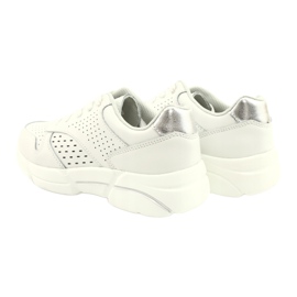 Scarpe Sportive in Pelle da Donna Bianche FILIPPO DP2156/21 WH bianco 4