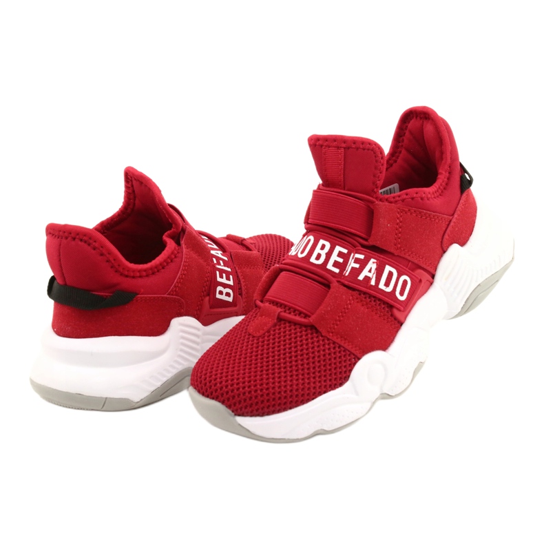 Scarpe per bambini Befado 516X064 bianco rosso 4