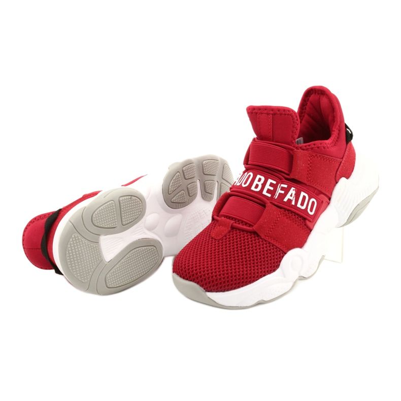 Scarpe per bambini Befado 516X064 bianco rosso 5