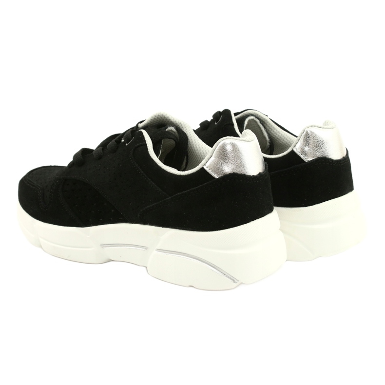 Filippo Scarpe sportive in pelle scamosciata da donna nera dp2156/21 nero 5
