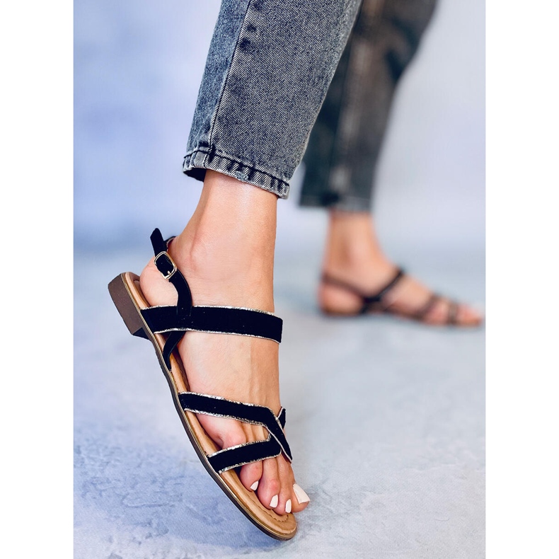 Sandali da donna neri H8-177 Black nero 2