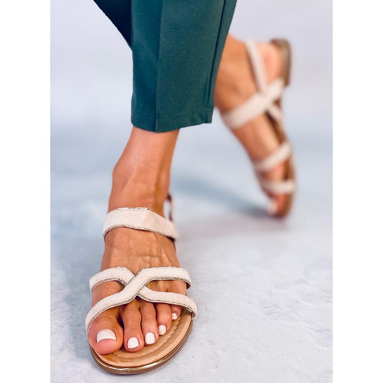 Sandali beige da donna H8-177 Beige 1