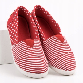 SHELOVET Slip in tessuto rosso 1