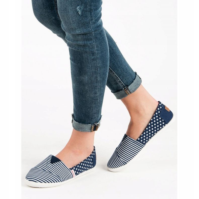 SHELOVET Slip in tessuto blu 2