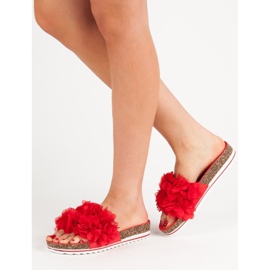 Seastar Pantofole rosse alla moda rosso 2