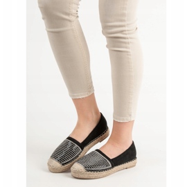 Vices Espadrillas Con Morse Cubic Zirconia nero 1