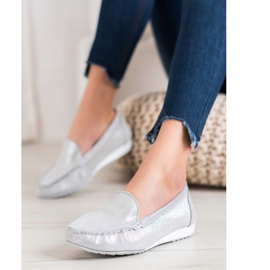 Goodin Mocassini Argento Con Glitter grigio 1