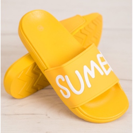 SHELOVET Pantofole di gomma giallo 1