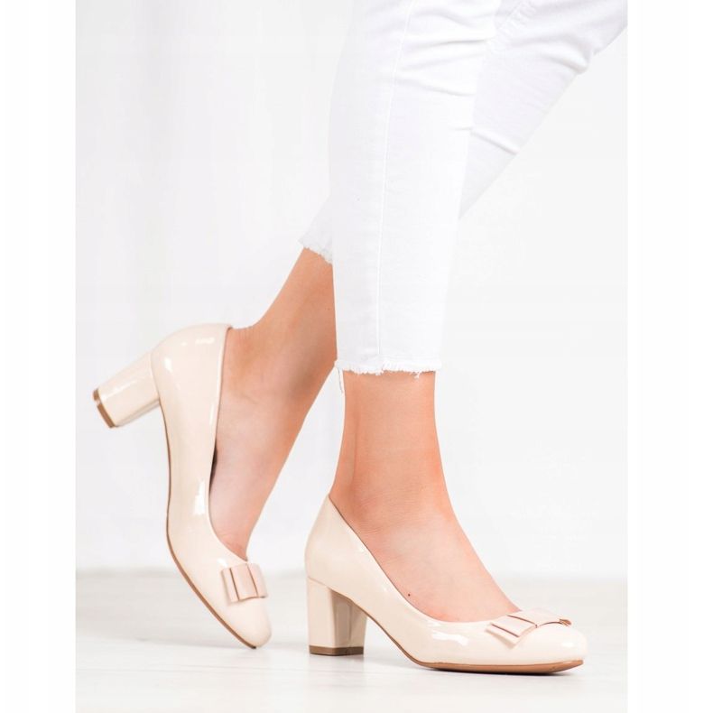 Weide Décolleté laccate beige 1