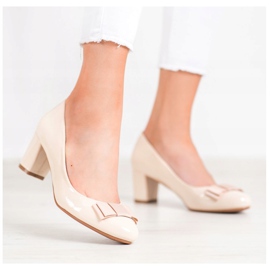 Weide Décolleté laccate beige 2