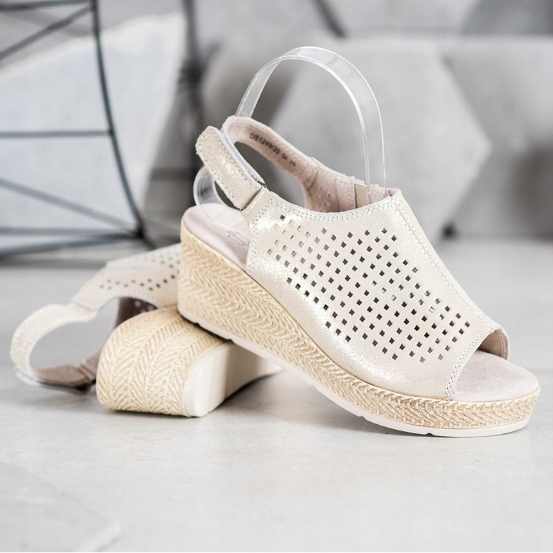 Filippo Sandali In Pelle Con Velcro grigio giallo 1