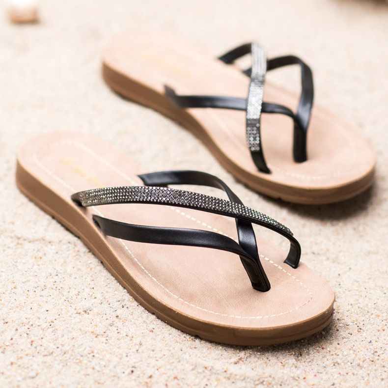 Sea Elves Eleganti infradito nere nero 1
