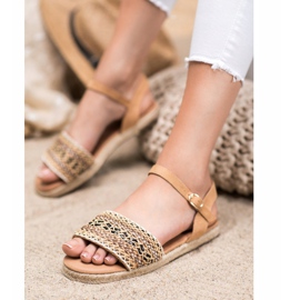 SHELOVET Sandali Intrecciati Leggeri beige 2
