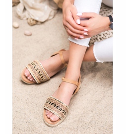 SHELOVET Sandali Intrecciati Leggeri beige 1