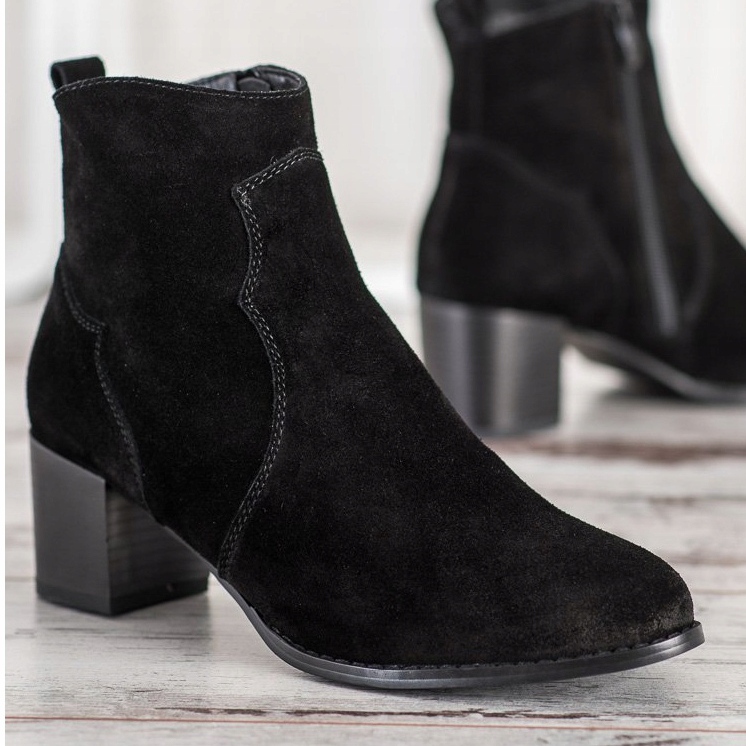 Filippo Stivaletti in pelle con tacco alto nero 2