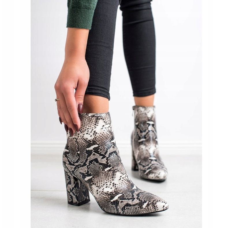 Goodin Stivali In Spitz Snake Print multicolore 1