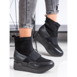 SHELOVET Stivali alla moda slip-on nero 2