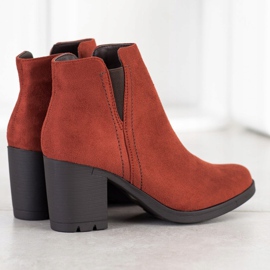 M.Daszyński Stivali casual su un post marrone arancia 1