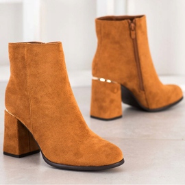 SHELOVET Stivali Con Inserto In Oro marrone 2