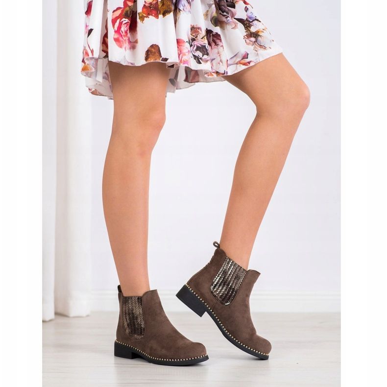 SHELOVET Stivaletti Chelsea alla moda grigio 1