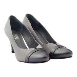 Décolleté da Donna in Pelle Grigia Espinto 532/1 grigio 4