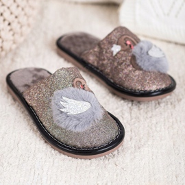 Bona Pantofole Alla Moda Con Applicazione beige marrone 2