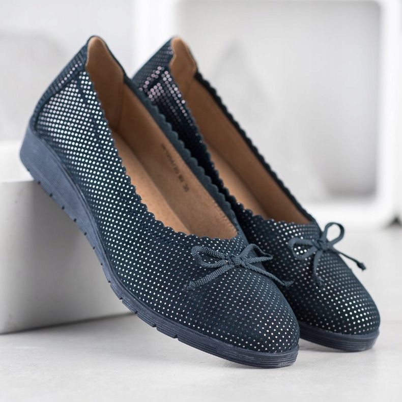 Filippo Ballerine Eleganti Con Corto blu navy blu 2