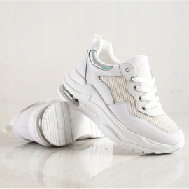 Weide Sneakers comode sulla piattaforma bianca 1
