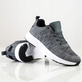 SHELOVET Sneakers leggere con lacci grigio 1