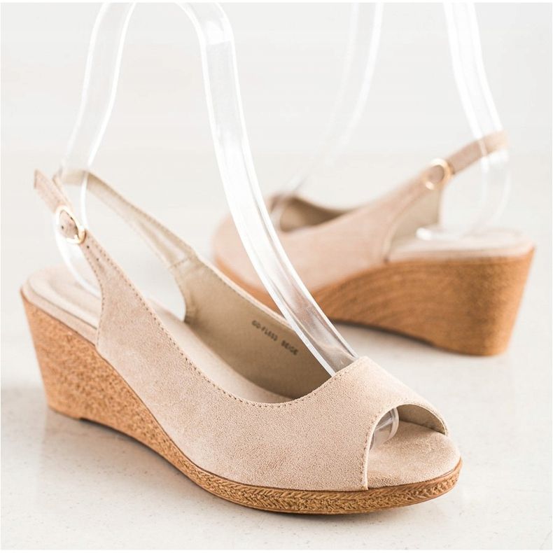 Goodin Sandali con zeppa casual beige 1