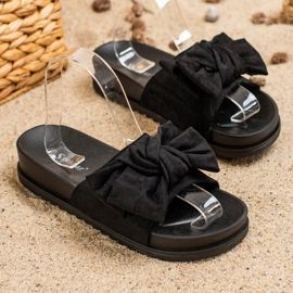 Seastar Pantofole Con Fiocco nero 1