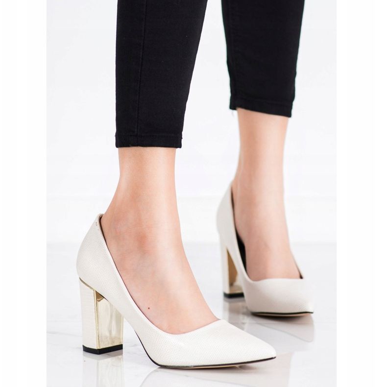 Goodin Décolleté alla moda su tacchi alti beige 1