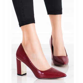 Goodin Décolleté alla moda su tacchi alti rosso 1
