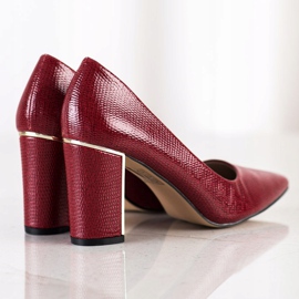 Goodin Décolleté alla moda su tacchi alti rosso 2