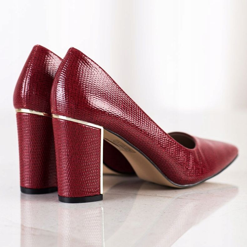 Goodin Décolleté alla moda su tacchi alti rosso 2