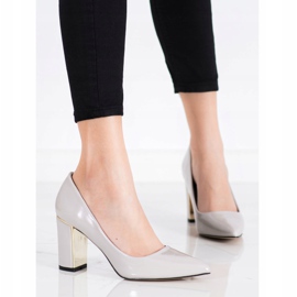 Goodin Décolleté alla moda su tacchi alti beige multicolore grigio 1