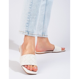 Goodin Ciabatte in ecopelle bianca 1