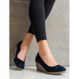 Goodin Pompe con zeppa leggera blu navy blu 2
