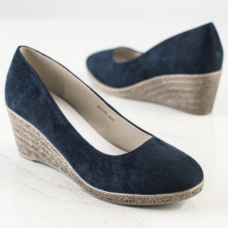 Goodin Pompe con zeppa leggera blu navy blu 1