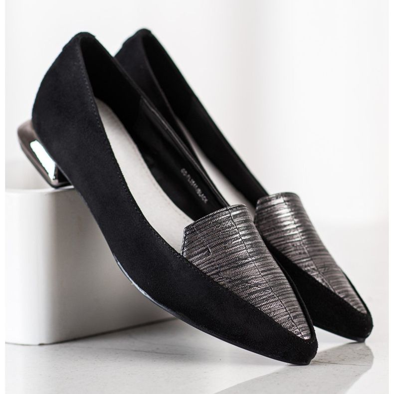 Goodin Pompe alla moda in Spitz nero 2
