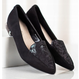 Goodin Pompe alla moda in Spitz nero 2