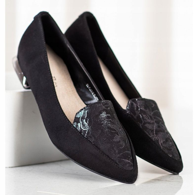 Goodin Pompe alla moda in Spitz nero 2