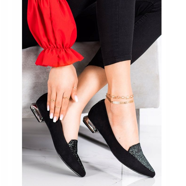 Goodin Pompe a punta alla moda nero 1