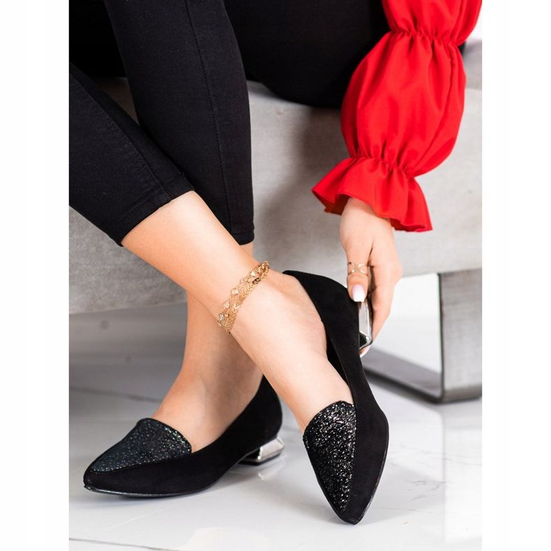 Goodin Pompe a punta alla moda nero 2